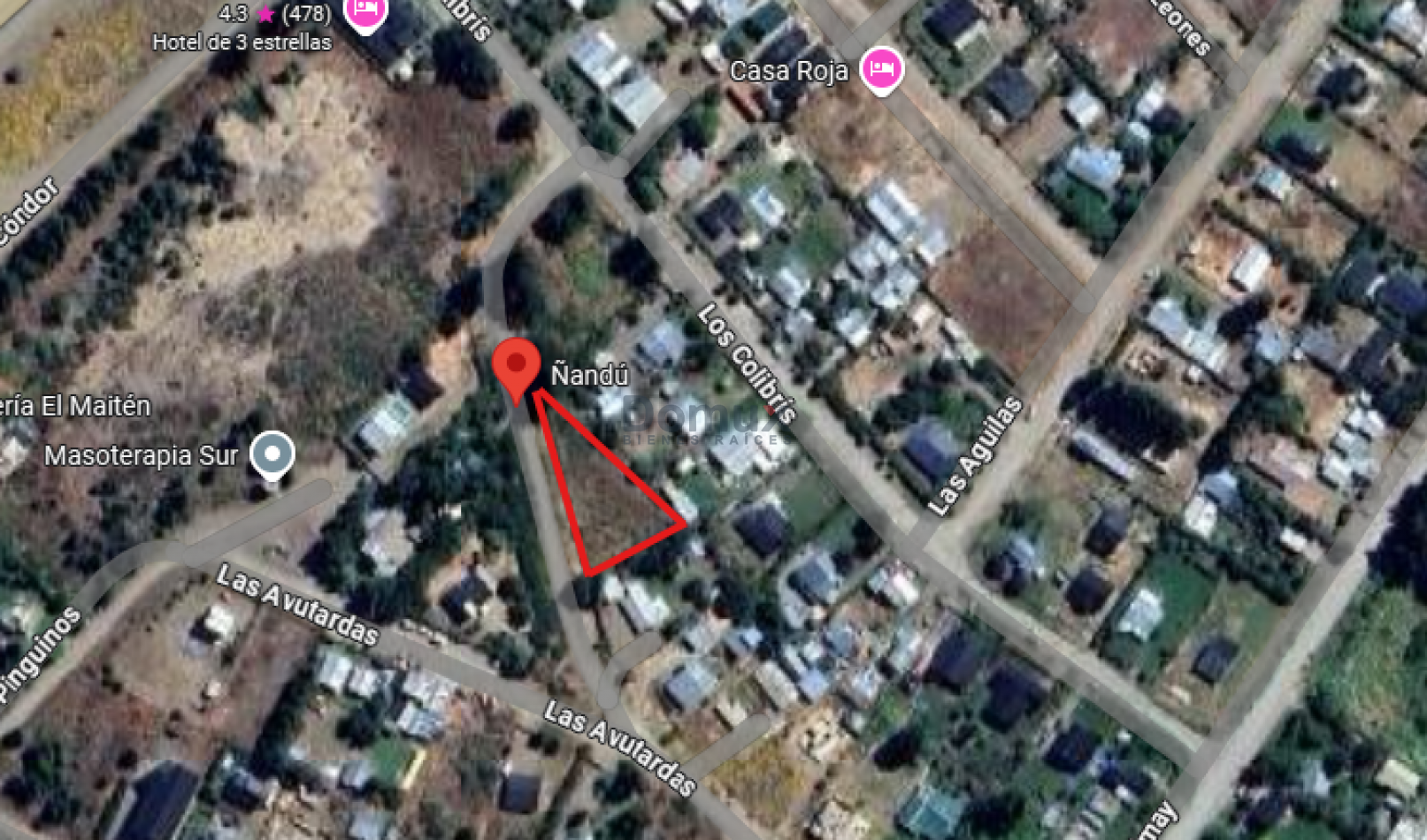 LOTE sobre El Ñandu - 1095 M2- Dina Huapi- Urbanizacion " El Milagro"