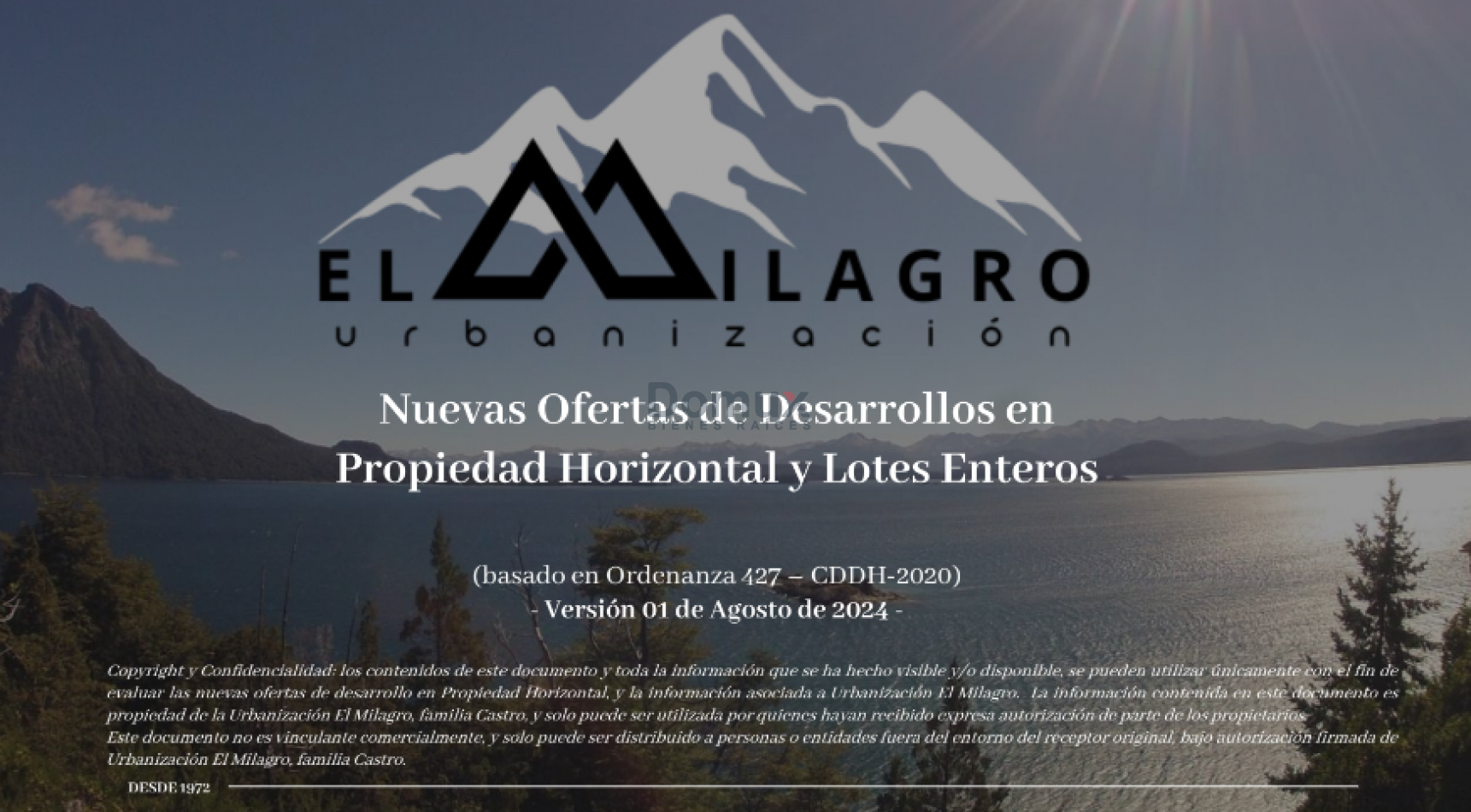 LOTE en Calle El Condor e/el Zorzal y El Chimango- Dina Huapi. en Urbanizacion " El Milagro" - 1333m2