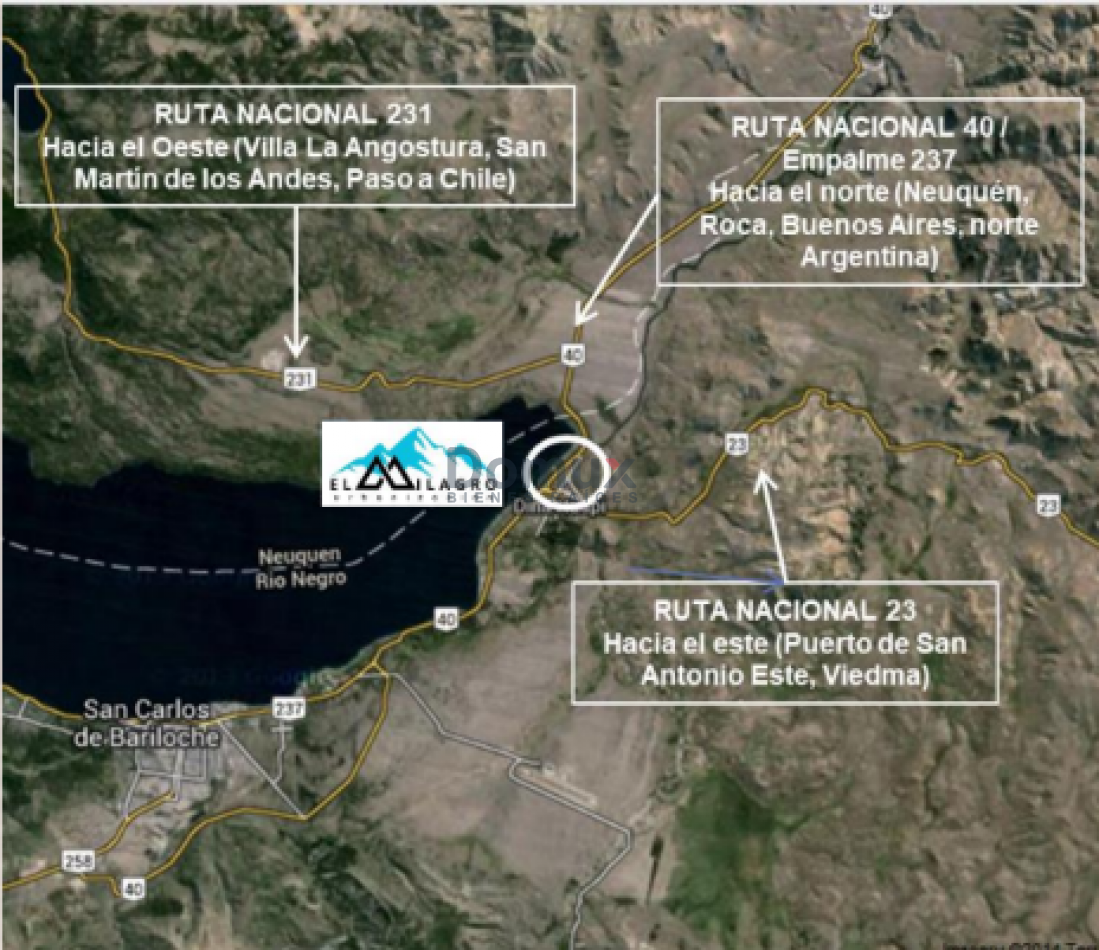LOTE en Calle El Condor e/el Zorzal y El Chimango- Dina Huapi. en Urbanizacion " El Milagro" - 1333m2